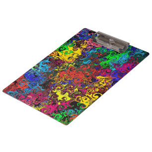 Porte-bloc Tourbillonneurs Colorés Abstraits /