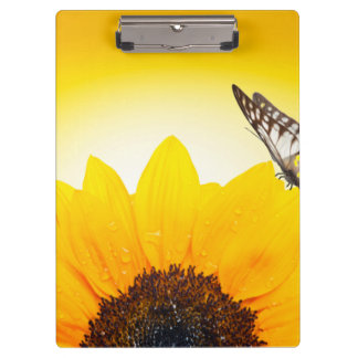 Porte-bloc Tournesol à papillon