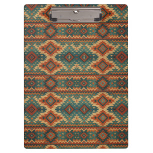 Porte-bloc Traditionnel sud-ouest rustique sarcelle et marron