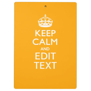 Porte-bloc Traffic Yellow Background Keep Calm And Your Text