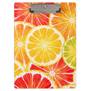 Porte-bloc Tranches d'agrumes Fruit orange   Porte - bloc de 