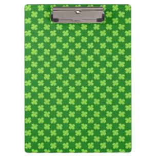 Porte-bloc Trèfle Vert Paillettes