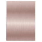 Trendy Rose Gold brossé métal Monogrammé