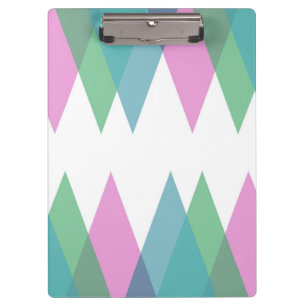 Porte-bloc Triangles rose et vert