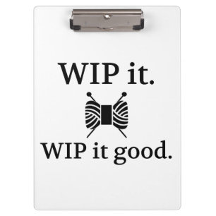 Porte-bloc Tricot WIP It Good Crafts