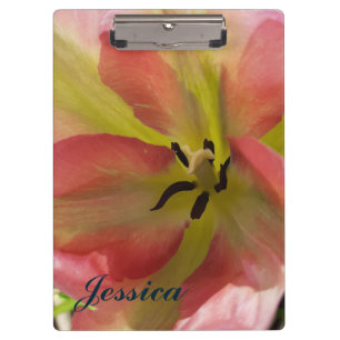 Porte-bloc Tulipe rose et jaune