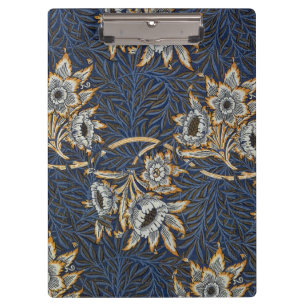 Porte-bloc Tulipe Saules Motif Bleu Floral de William Morris