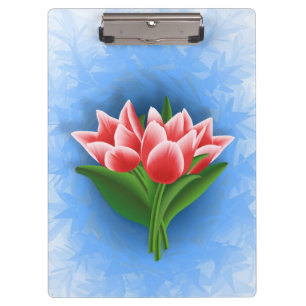 Porte-bloc Tulipes roses
