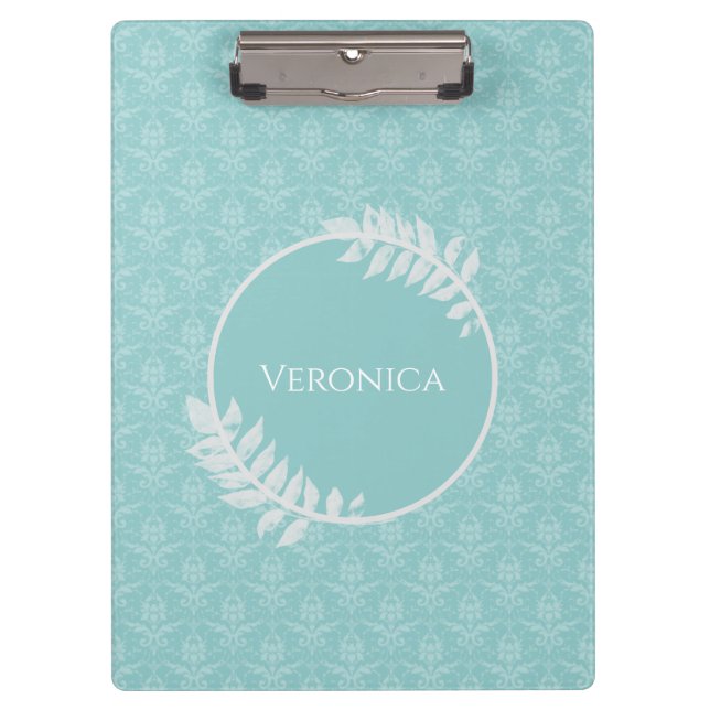 Porte-bloc Turquoise Elegant Porte - bloc Damask (Devant)