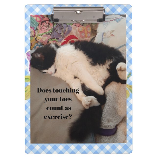 Porte-bloc Tuxedo Chat Drôle Citation Noir et Blanc Chats Fil (Devant)