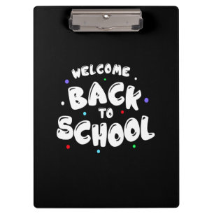 Porte-bloc Typographie Colorée de Retour à l'École