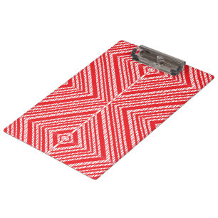 Porte-bloc Un motif symétrique rouge, orange et p