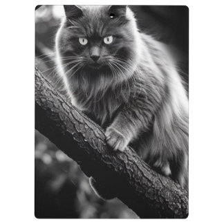 Porte-bloc Un Regard Hantant D'Un Chat De Nuit