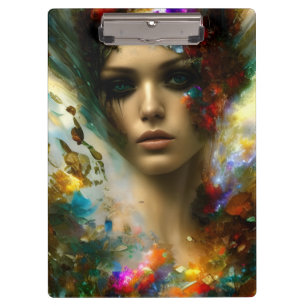 Porte-bloc Une belle femme imaginaire