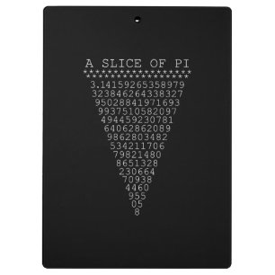 Porte-bloc Une tranche de chiffres Pi