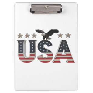Porte-bloc USA Patriotic Eagle + Stars Drapeau Design pour Fi