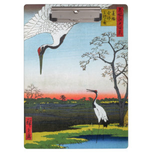 Porte-bloc Utagawa Hiroshige - Minowa, Kanasugi, Mikawashima