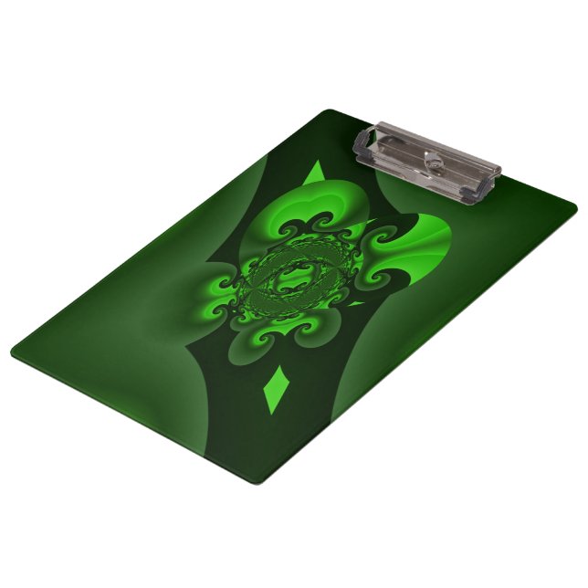 Porte-bloc Vague Spirale Vert Foncé Et Lime (Incliné)