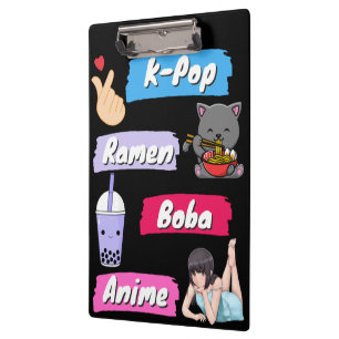 Porte-bloc Ventilateur de culture K-Pop, Ramen, Boba et Anime