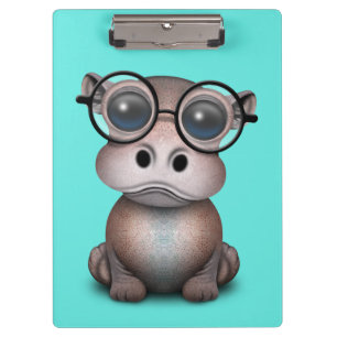 Porte-bloc Verres de port d'hippopotame ringard mignon de