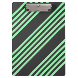 Porte-bloc Vert et charbon de bois cinq bandes motif