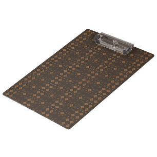 Porte-bloc Vibrations Rétro Marron et Or