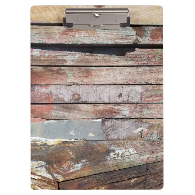Porte-bloc Vieux bois rustique bateau en bois plank (Devant)