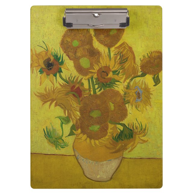 Porte-bloc Vincent Van Gogh 15 Peinture de tournesols (Devant)