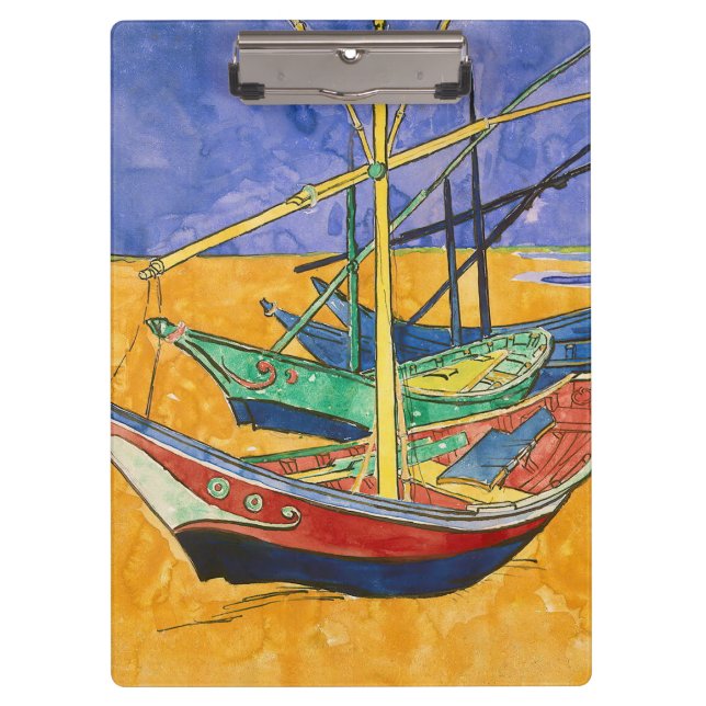 Porte-bloc Vincent van Gogh - Bateaux de pêche sur la plage (Devant)