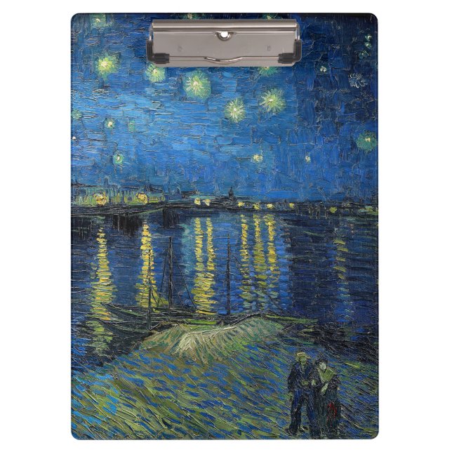 Porte-bloc Vincent van Gogh - Nuit étoilée sur le Rhône (Devant)