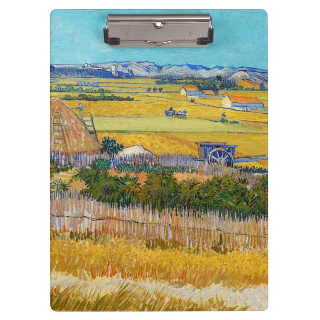 Porte-bloc Vincent van Gogh - Récolte à La Crau (Devant)