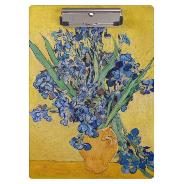 Porte-bloc Vincent van Gogh - Vase avec Irises (Devant)