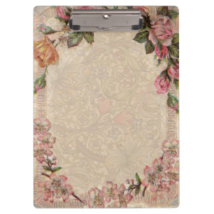 Porte-bloc Vintage Floral Roses Antique Girly Belle