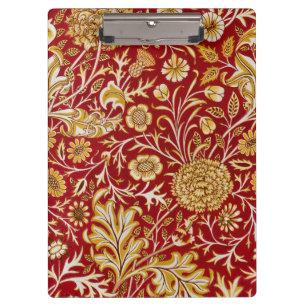 Porte-bloc Vintage William Morris Cherwell Rouge Floral Art