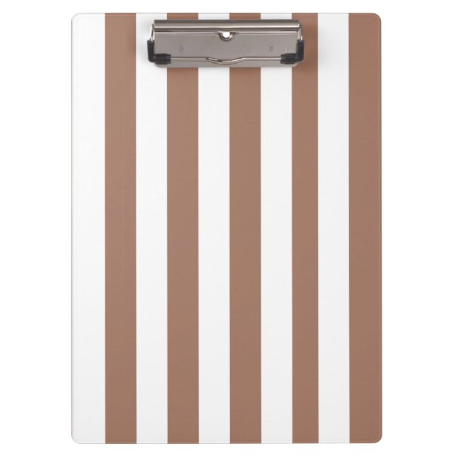 Porte-bloc Vintages bandes verticales Mocha Mousse Blanc (Devant)