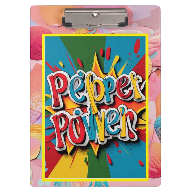 Porte-bloc "Vivid Pepper Power" (Devant)
