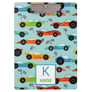 Porte-bloc Voitures de course cool Enfants personnalisés