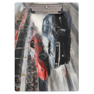 Porte-bloc Voitures de muscle Red & Black