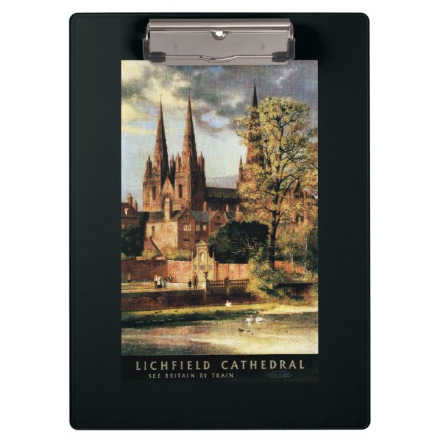 Porte-bloc Vue de cathédrale de Lichfield (Devant)