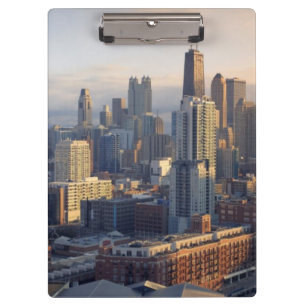 Porte-bloc Vue du paysage urbain avec la lumière fantastique