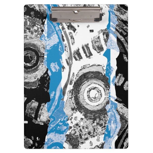 Porte-bloc Wave Mechanism – Custom Clipboard (9" x 12.5") (Devant)