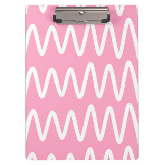 Porte-bloc Wave No. 6 - Clipboard (Flamingo Pink)