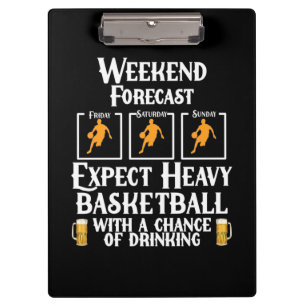 Porte-bloc Week-End Prévision Basketball Et Bière