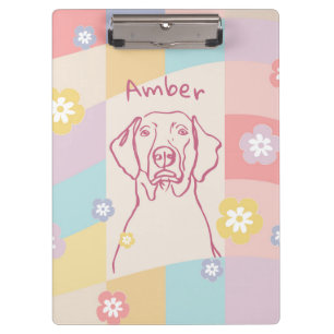 Porte-bloc Weimaraner élégant Simple chien coloré