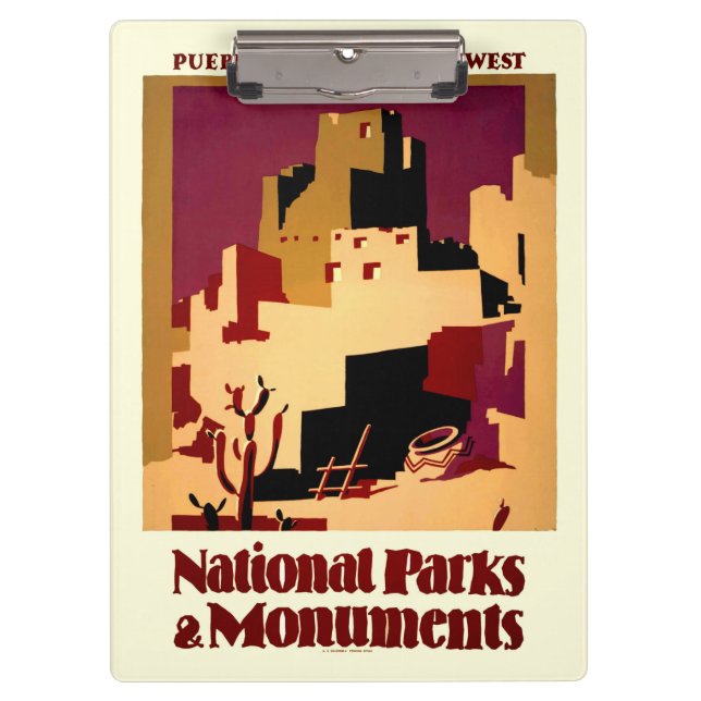 Porte-bloc Western Southwest Pueblo WPA National (Devant)