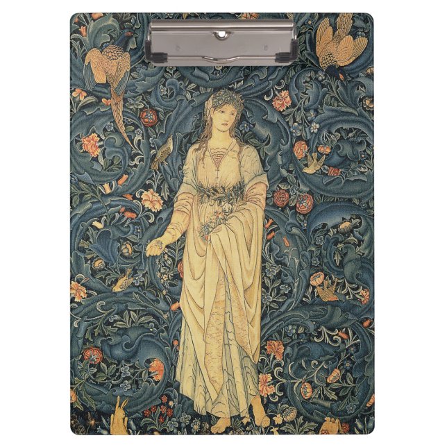 Porte-bloc William Morris antique Flora (Devant)