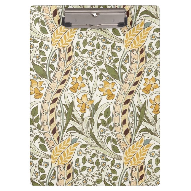 Porte-bloc William Morris Daffodil Garden Flower Classic Bota (Devant)