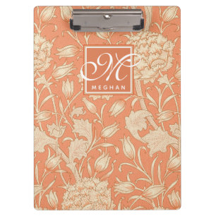 Porte-bloc William Morris - monogramme sauvage de tulipes de