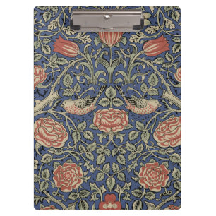 Porte-bloc William Morris Tudor Fond d'écran Rose