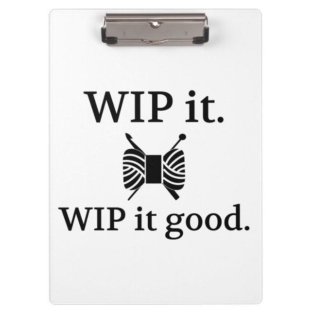 Porte-bloc WIP It Good ・ Knit Crochet Crafts (Devant)